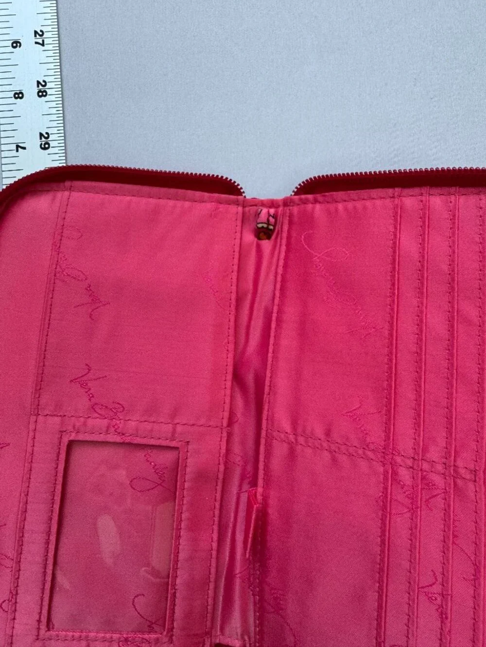 Vera Bradley Zip-Around Wallet Wristlet Rosy Posies NWT - Picture 9 of 10